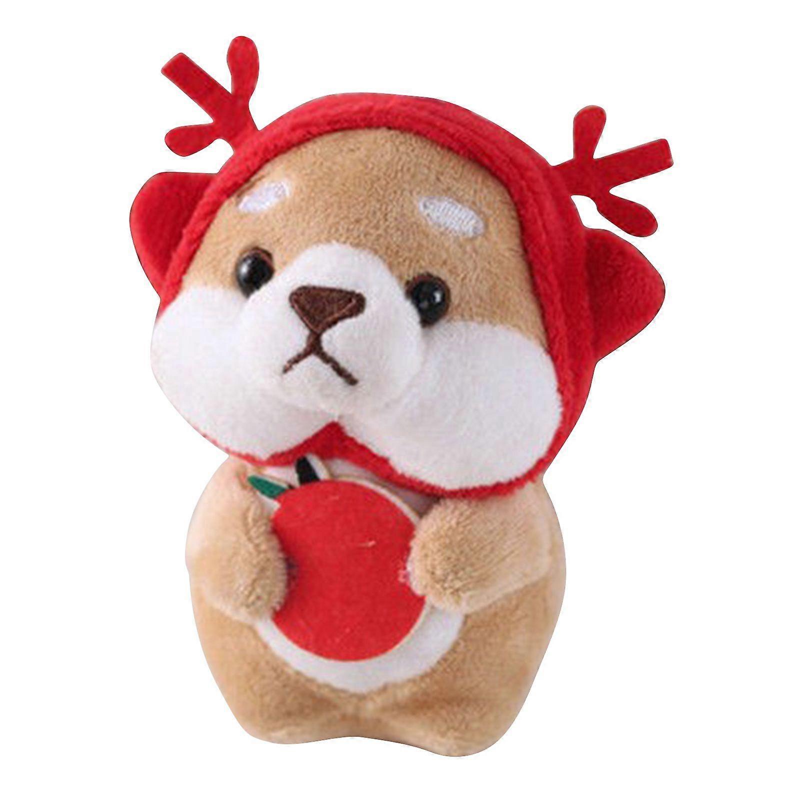 Plush Stuffed Pendant Interactive Puppy Keychain for w/ Joint Arm New Year Gift