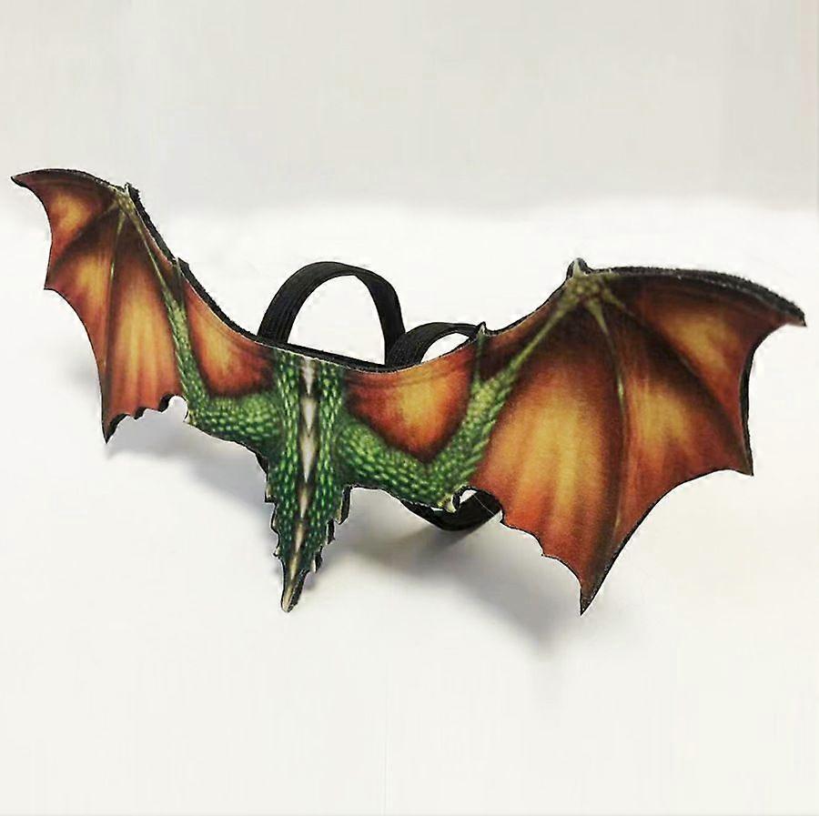 1Pcs Lizard Leash, Leather Wing Chest Strap For Climbing Petsorange