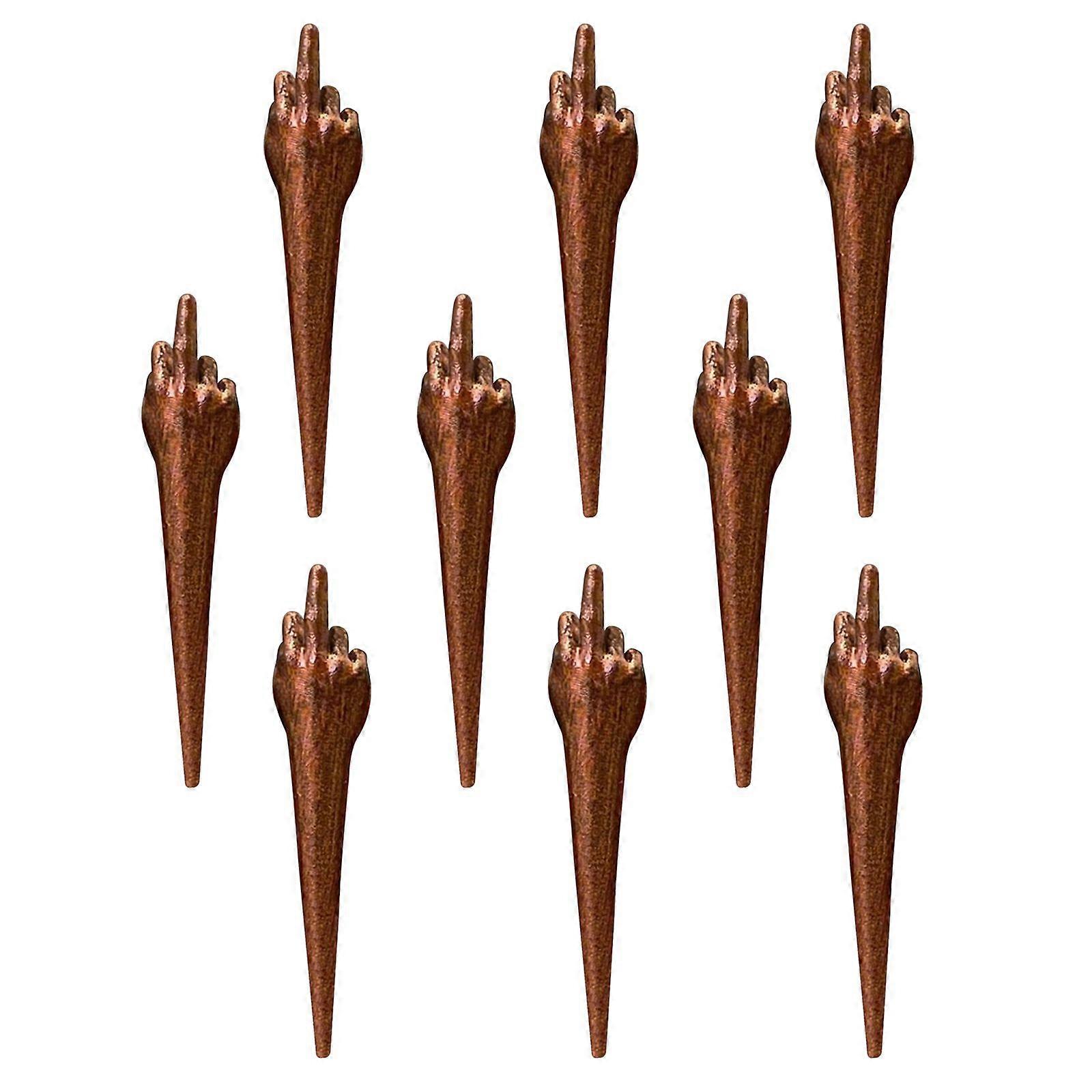9PCS Funny Cribbage Pegs,3 Colors Cribbage Pegs,Featuring Unique Finger Gestures Fits Standard 1/8" Holes,Cribbage Boards Perfect for Traditional Boar