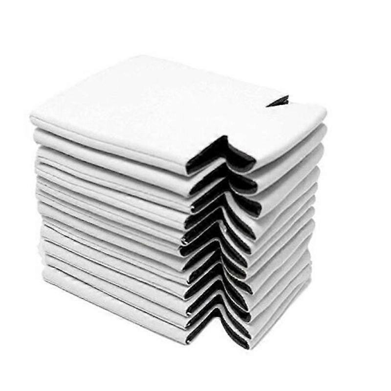 ネオプレンビール缶クーラードリンクカップボトルスリーブ断熱ラップカバー10個入り新品ホワイト