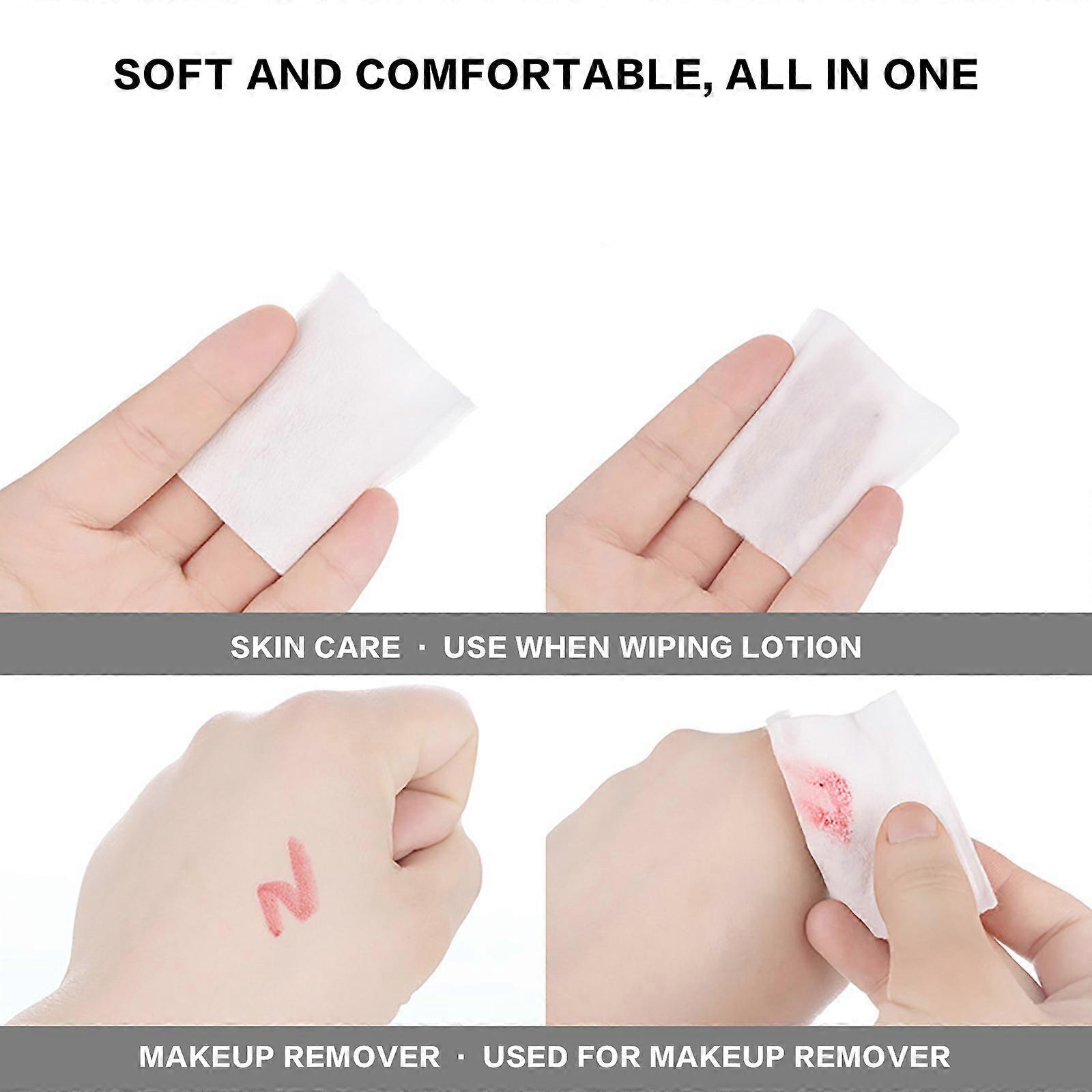 Pack Face Moisturizing Double Sided Cotton Face Eye Cleansing Makeup Remover PU5316