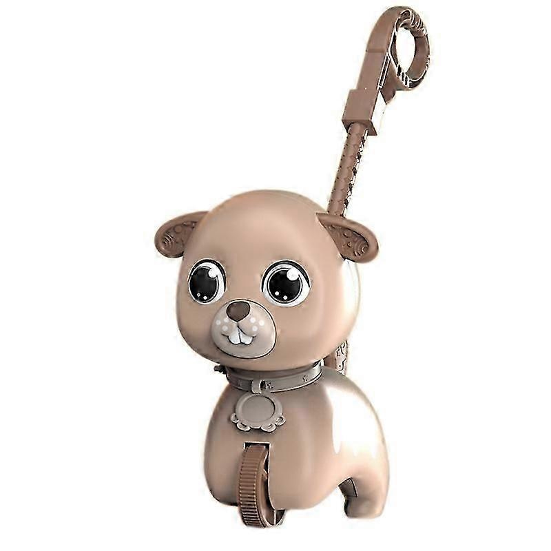Trolley Walker Toy Toddler Music Animals Hand Push Single Pole Drag Light Car Infant Walker Toy Pup