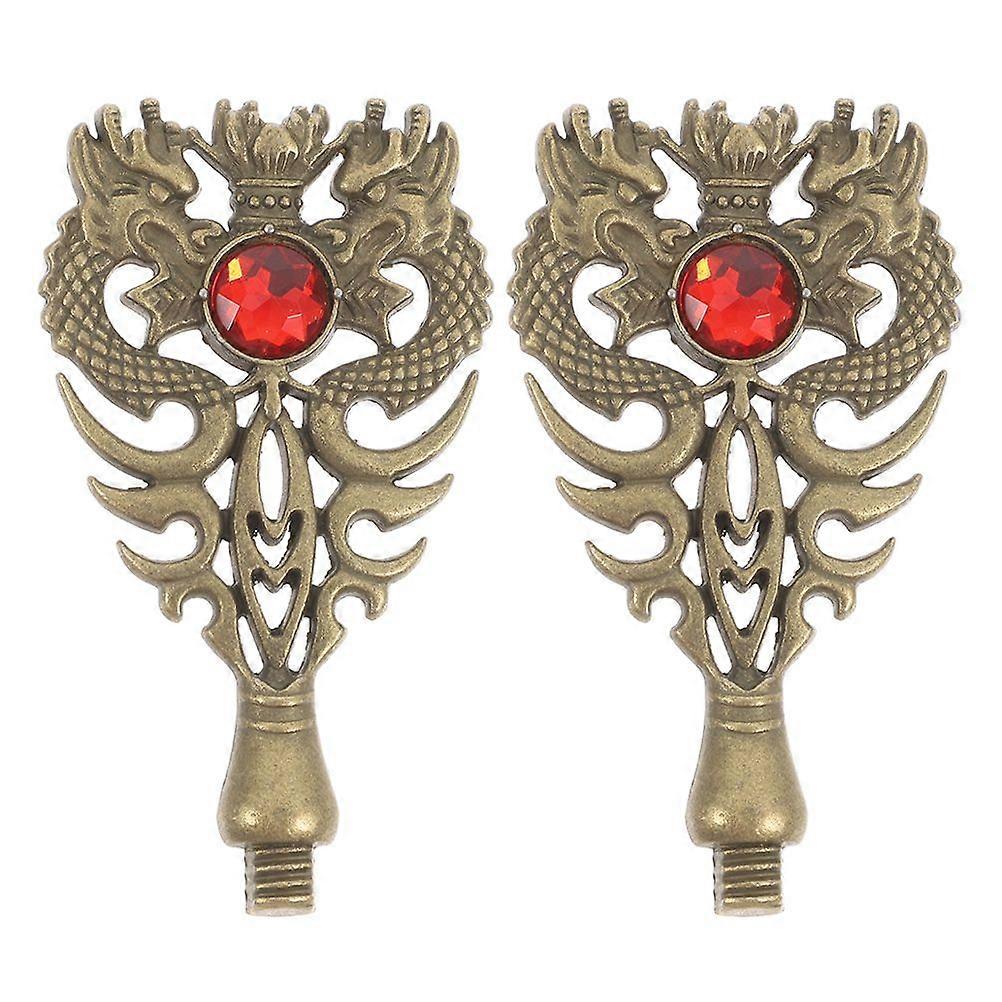 2pcs Animal Shaped Wax Seal Handle Replacement Metal Stamp Handle for Sealing Envelopes Invitations Greeting Cards Certificates