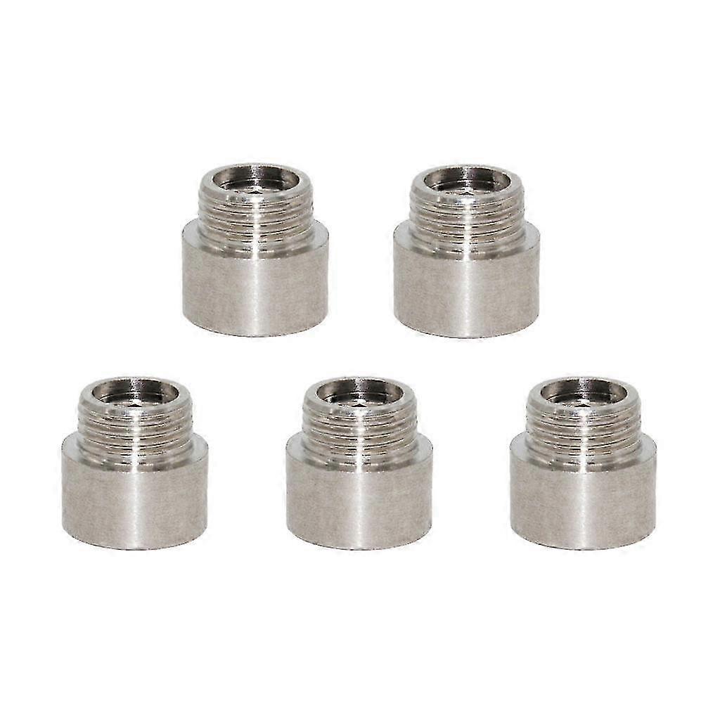 Stainless Steel Double End Extension Connector Adapter Set of 5 for Pipe Fittings
