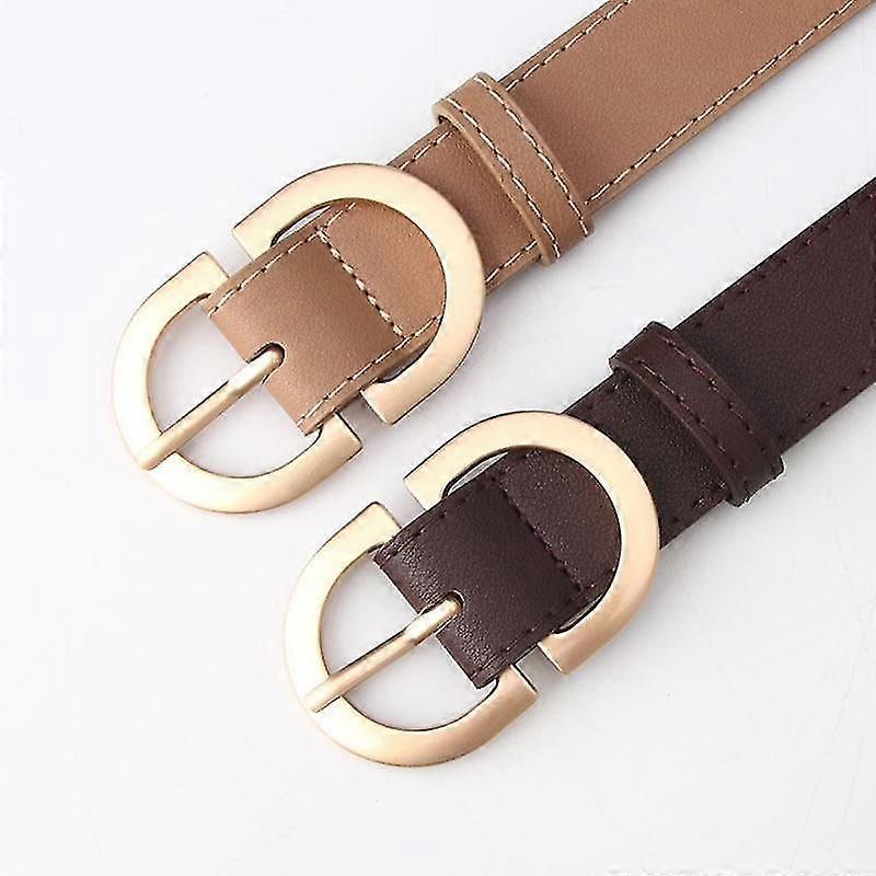 1 x paired ladies simple belt (camel)