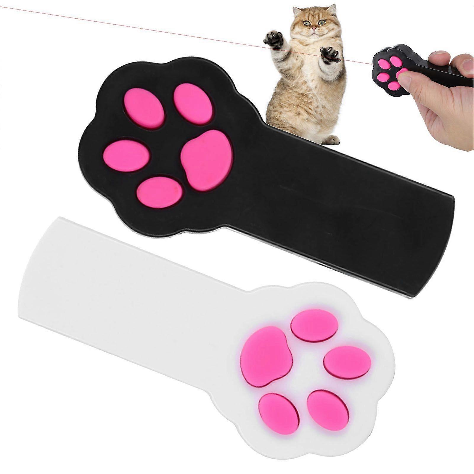 SSRGV 2Pcs Cat Teaser Red Light Pointer Pen Interactive Exercise Toy Chasing Projector Pet Playing Tool