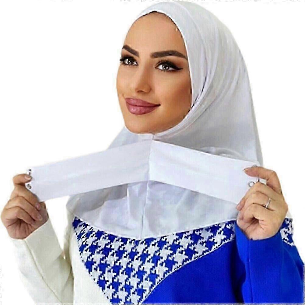 Women's Muslin Head Scarf Color Shawls Wraps Muslim Stretch Head Scarf Summer Breathable Sun Hat Winter Warm Hood &My