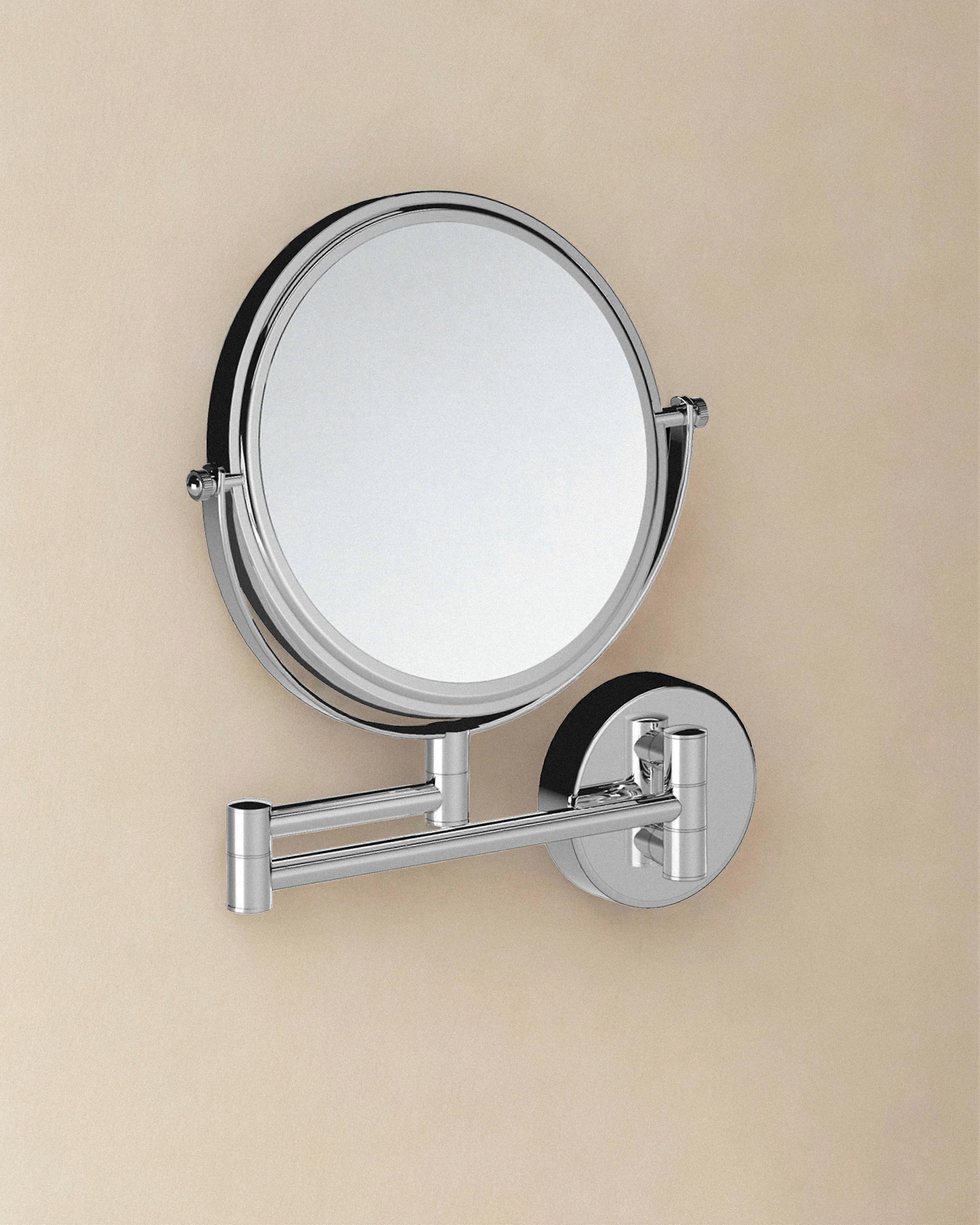 COSMIC Mirror Wall Mounted X1/X5, Swivel Chrome, Architect Collection