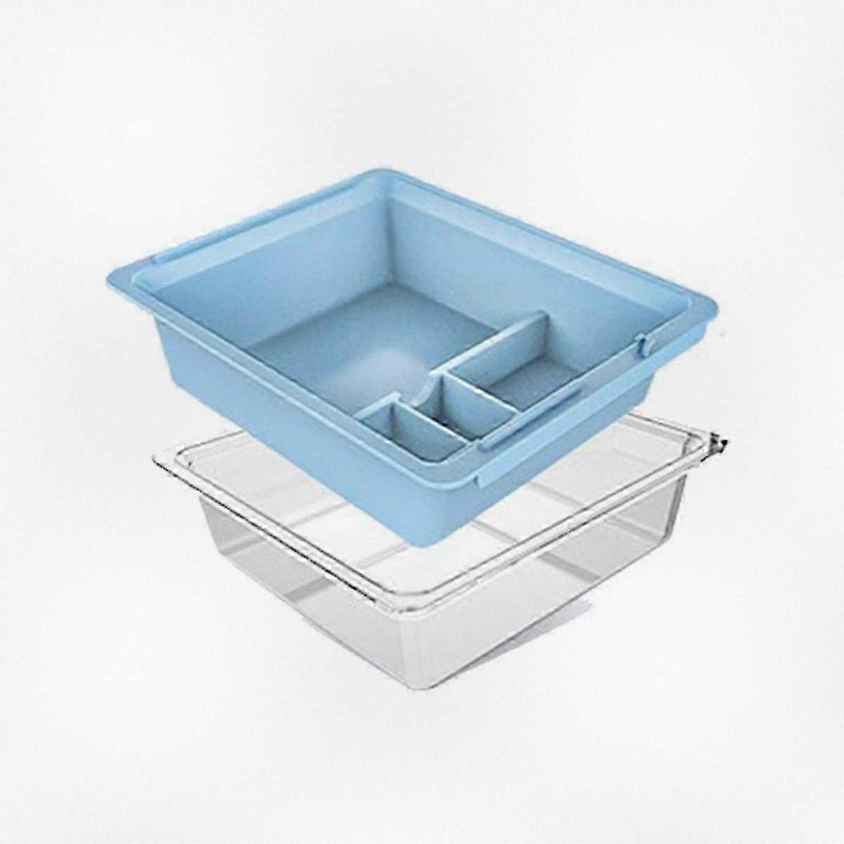 Blue Center Console Organizer for Armrest Storage Compatible with Certain Electric Vehicle Models