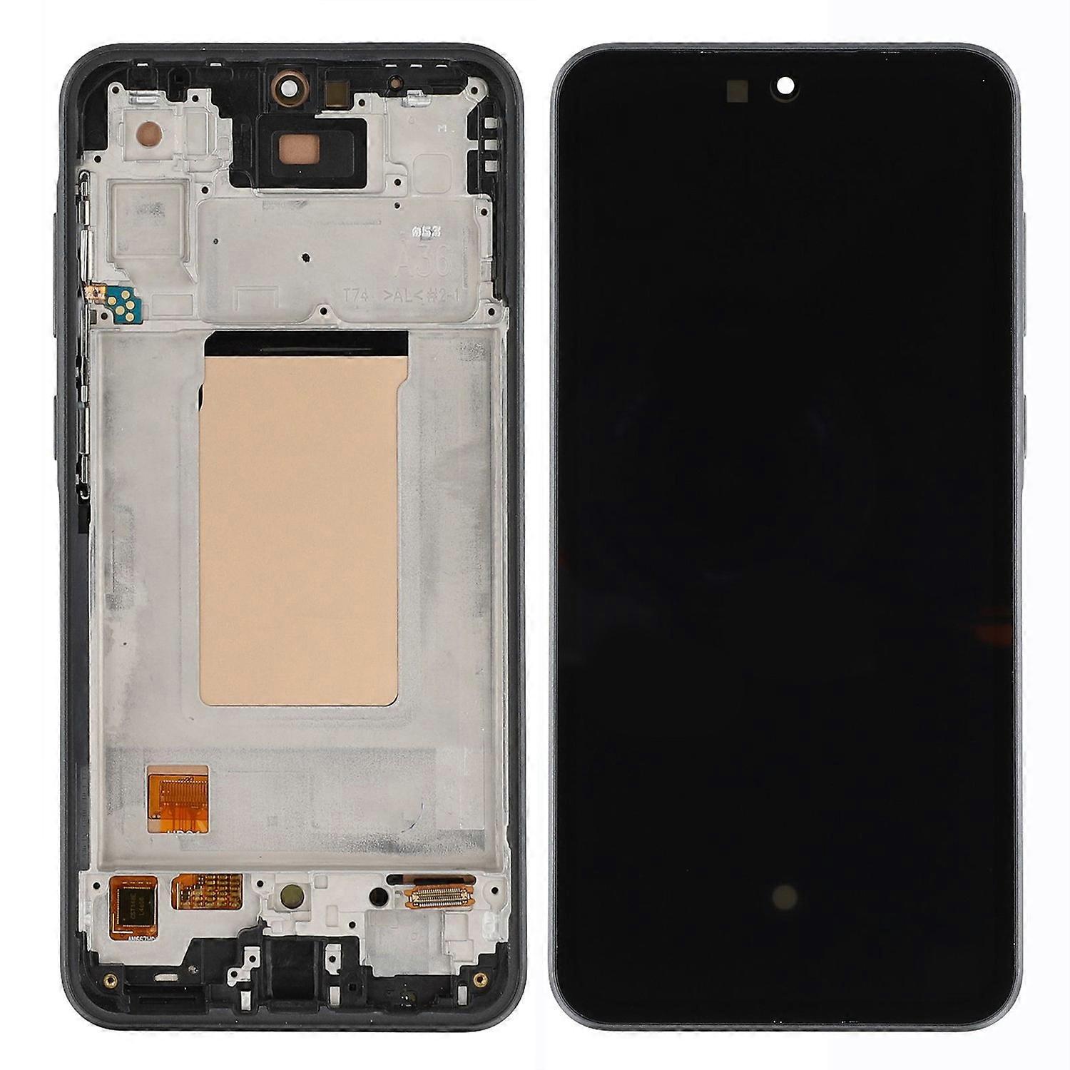For Samsung Galaxy A36 5G A366 Grade C OLED Screen and Digitizer Assembly + Frame (Without Logo)