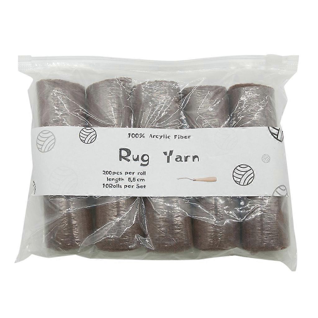 10 Rolls Pre-Cut for Latch Hook Yarn Threads for Making Pillowcases Blanket Rug Color 30