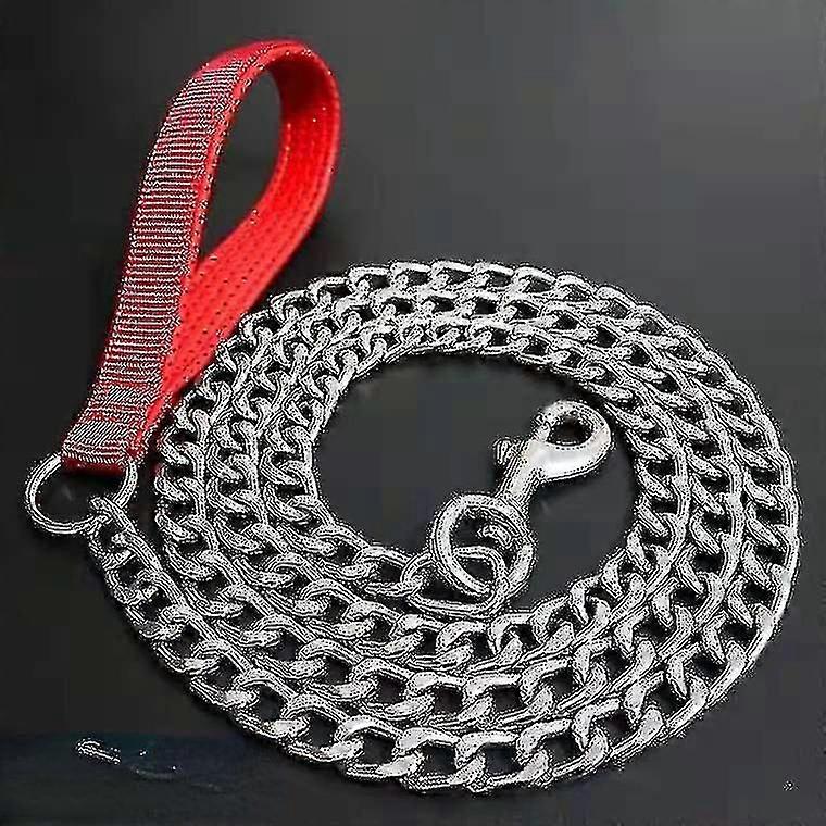 噛みつき防止犬トラクションアイアンチェーンドッグリーシュプラスフォームアンチスライス小型、中型、大型犬チェーンメタルドッグチェーンVTL