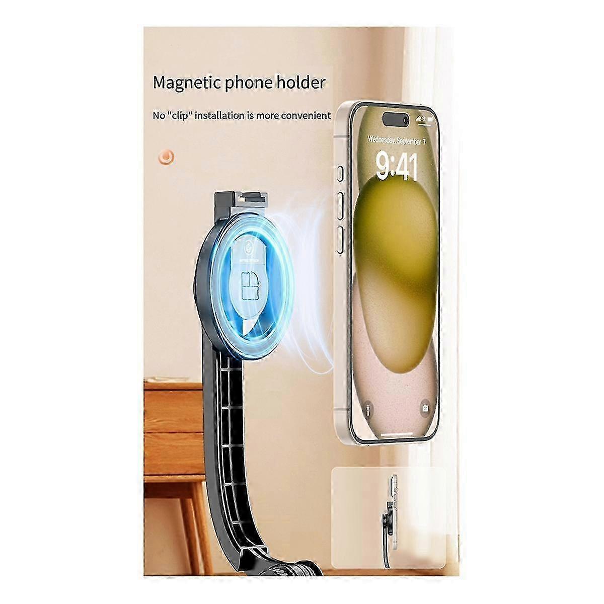 Magnetic Selfie Stick Tripod with Remote for iPhone 14 13 12 Pro Max & Smartphones