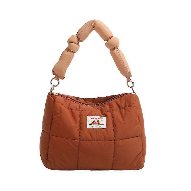 Brown Casual Commuter Shoulder Bag with Large Capacity (Model
