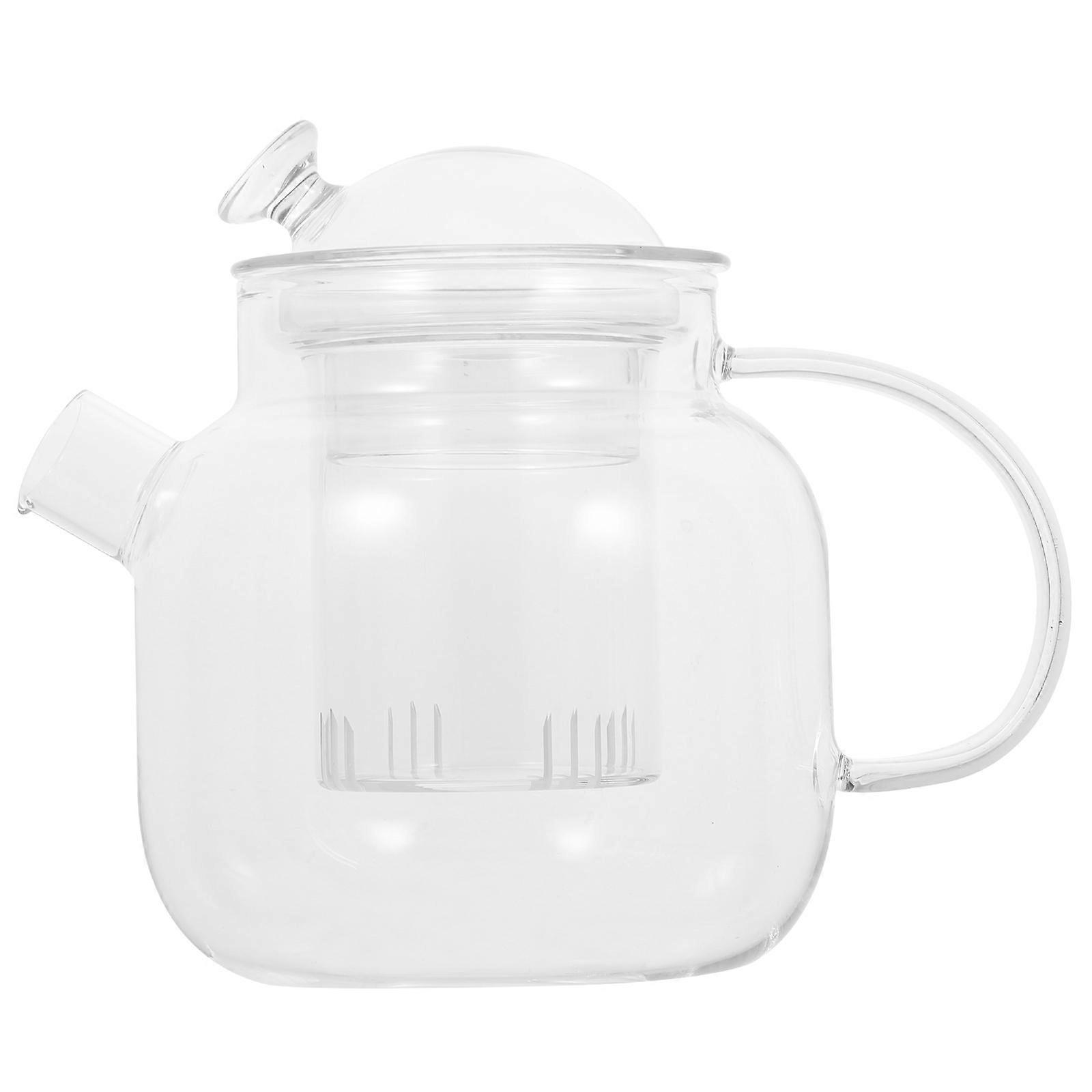 Heat Resistant Glass Teapot with Filter for Home and Office Use – Stylish Tea Kettle for Afternoon Tea and Relaxation