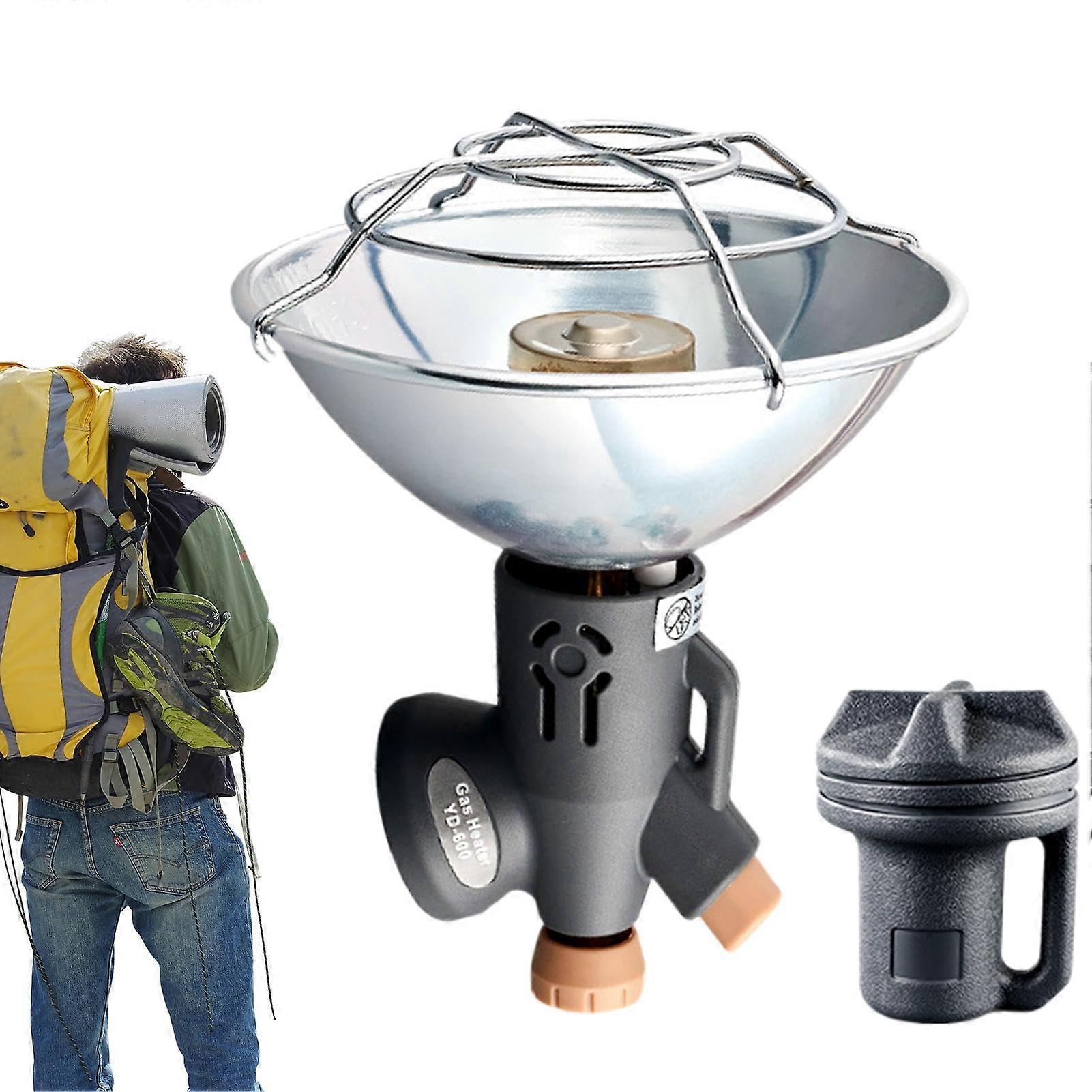 Portable Propane Heater for Camping, Outdoor Tent Heater Gray, Efficient Heating for Ice Fishing, Hiking, and Hunting