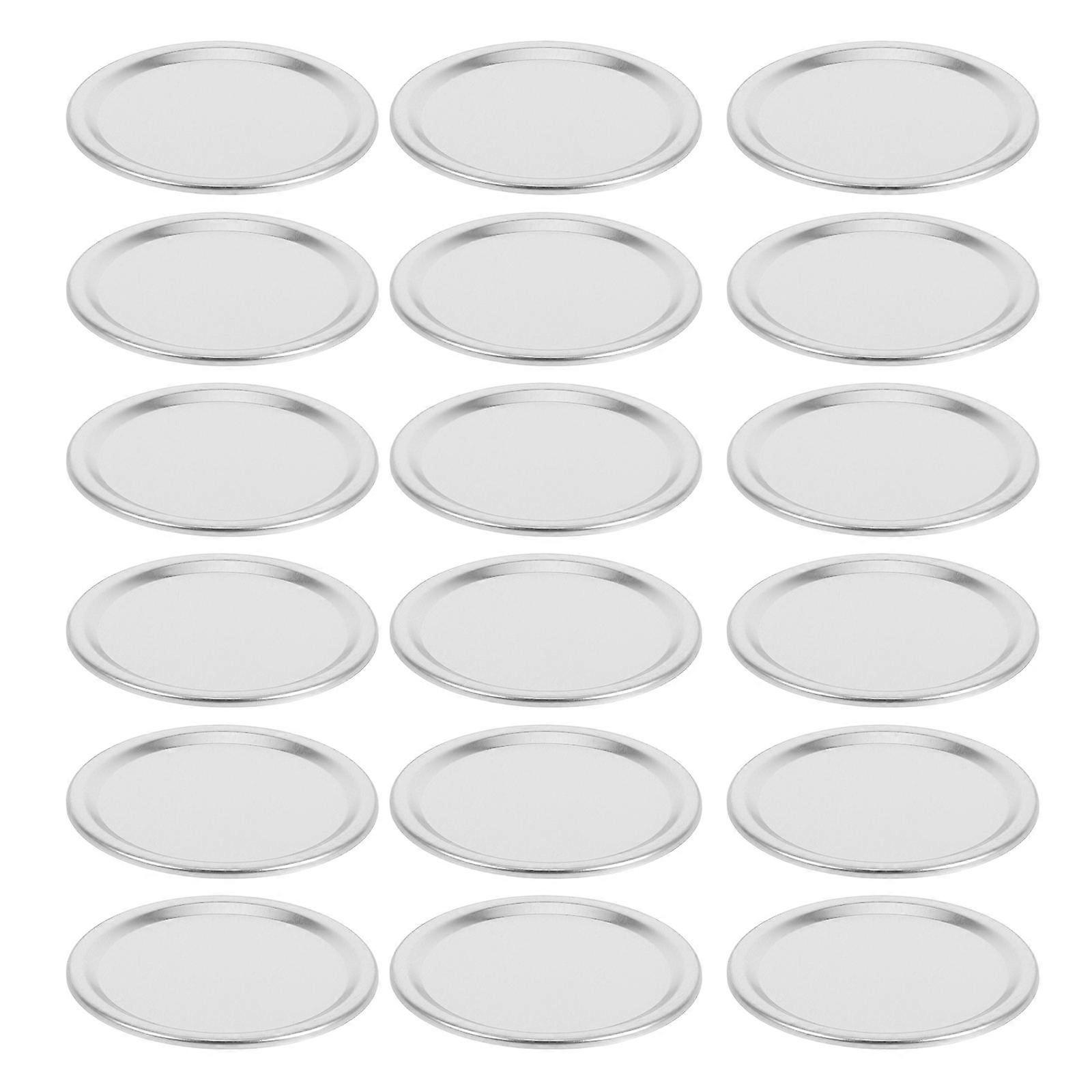 24pcs Silver Sealing Covers for Jars Airtight and Secure Synthetic Material