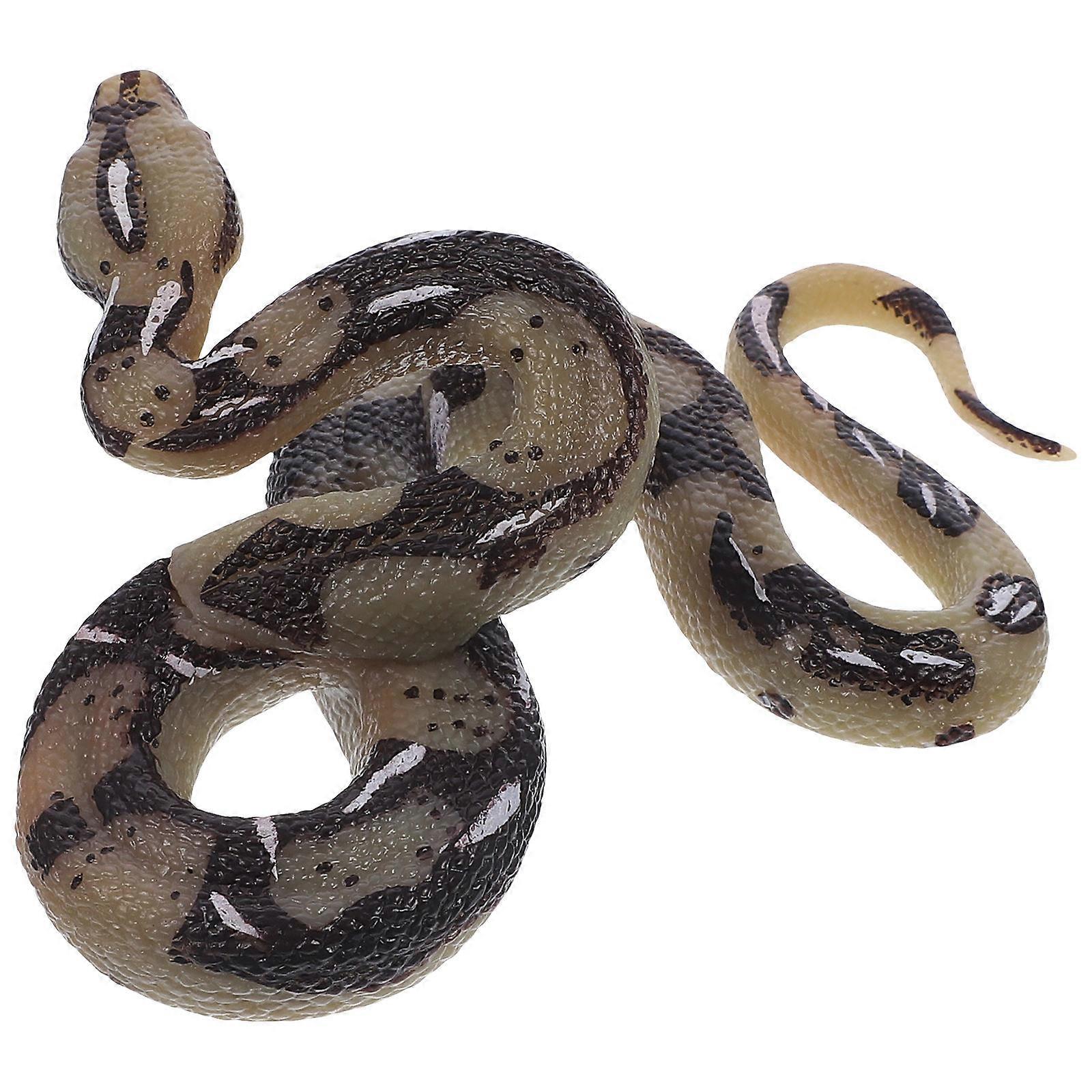 Realistic Rubber Snake Toy, High Simulation Model for Garden Decor and Halloween Pranks