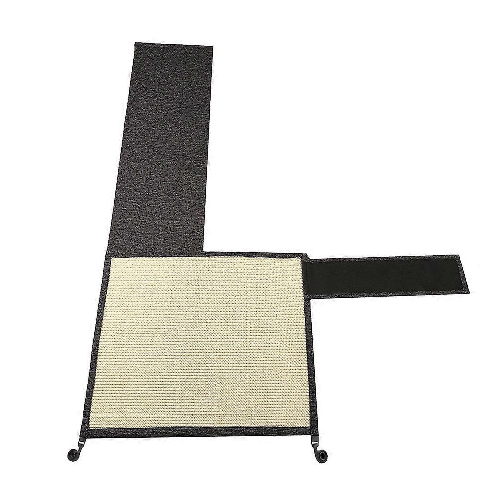 Sisal Cat Scratching Mat Replaceable Cat Scratching Pads Indoor Use Dark Grey 60X140CM 1Pack