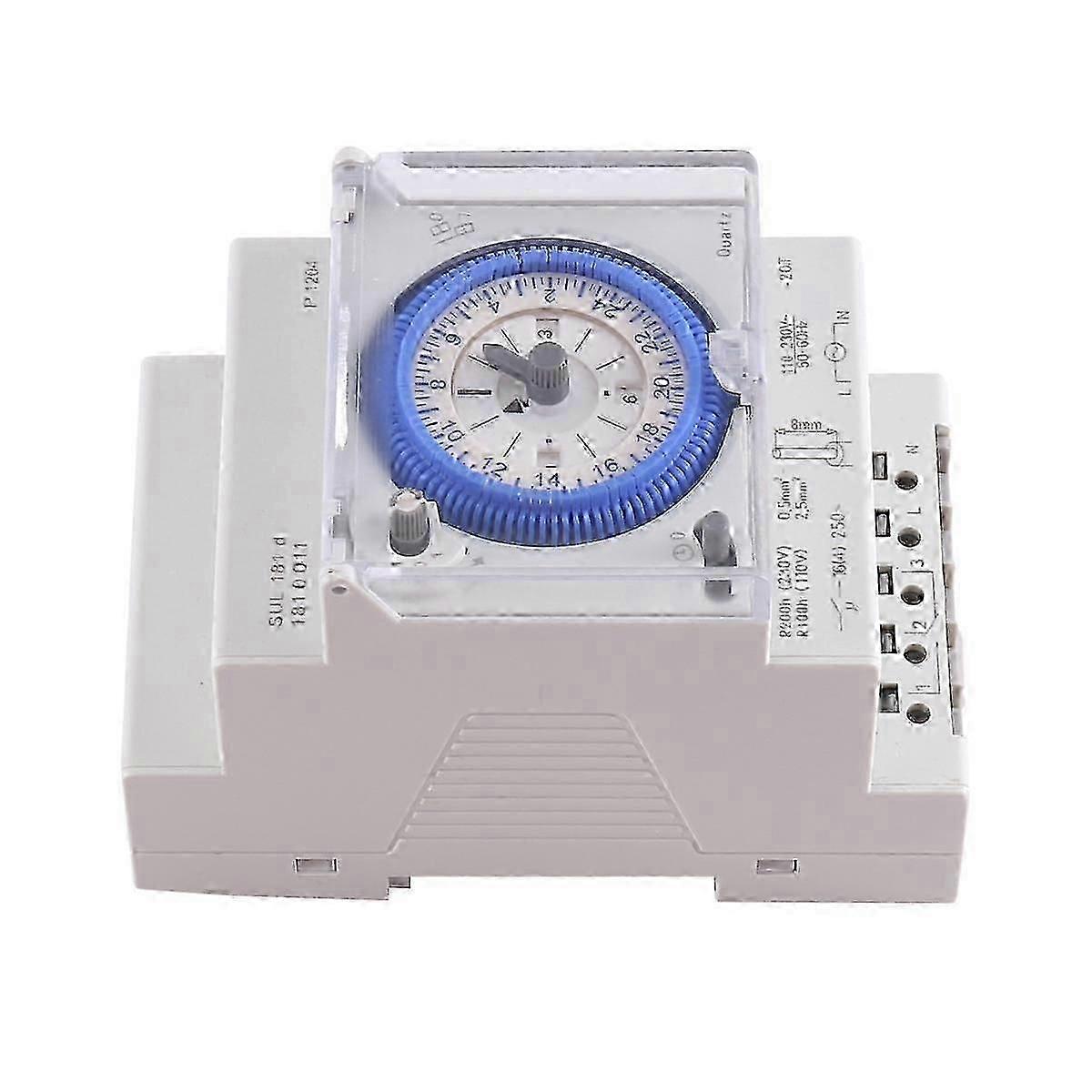 Mechanical Timer Switch SUL181D 96 Times On/Off Per Day Time Set Range 15 Mins Timer Mechanical 24H