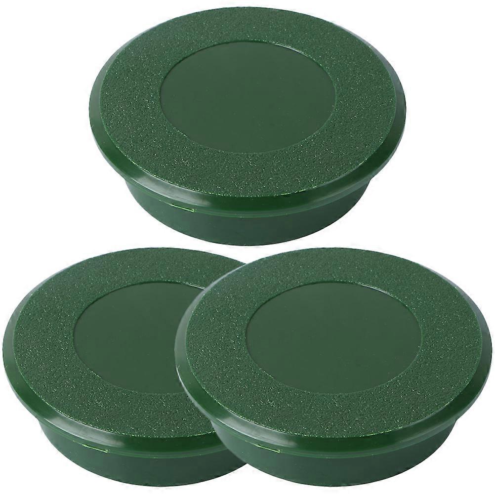 3pcs Durable Plastic Golf Putting Green Cup Covers – Lightweight, Portable Hole Protectors for Golf Training and Course Maintenance