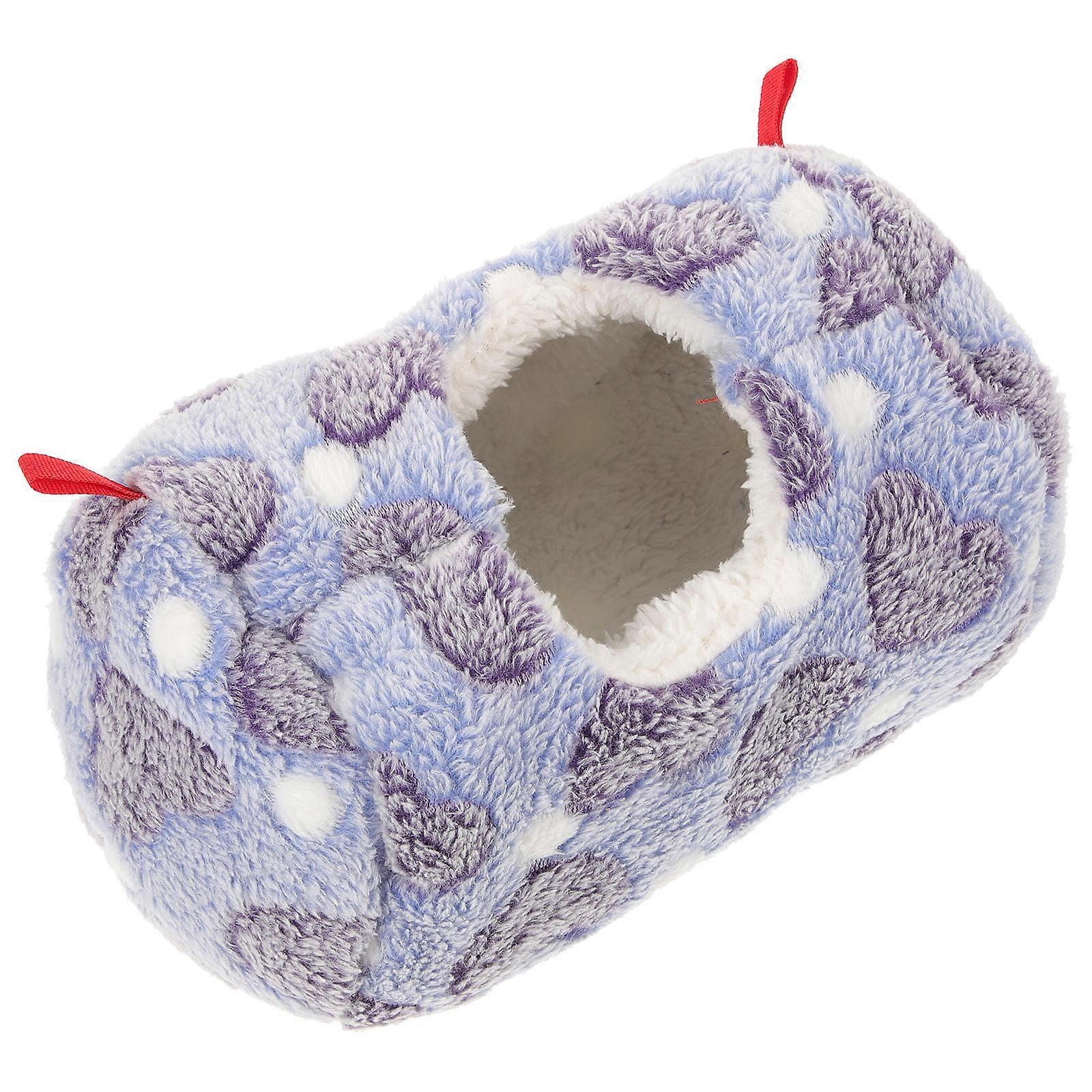 Lovely Hamster Accessories Hamster Home Bed Small Pets Indoor Use Warmth Sleeping 20x13cm Plush 1Pack