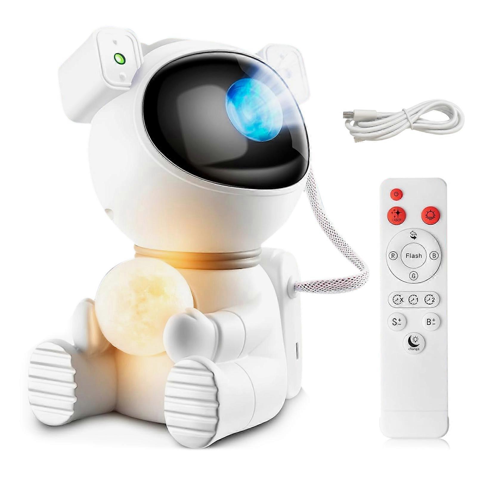 Astronaut Galaxy Projector Star Projector Licht mit Fernbedienung 45/90min Timing einstellbare Geschwindigkeit und Helligkeit des Nebels ändert einstellbar P