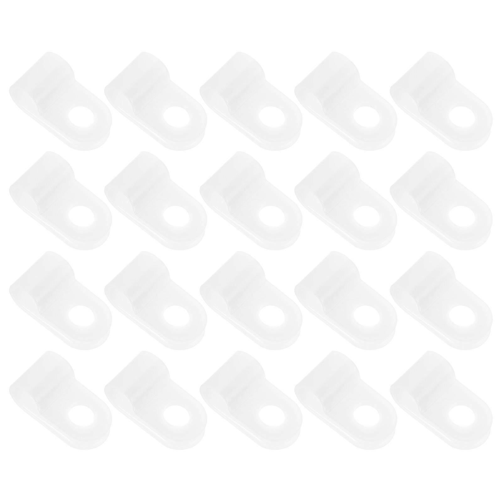 Cable Clamp Hanger Wire Cable Clamps Cable Organization 1.90X0.96X0.70cm 100Pcs