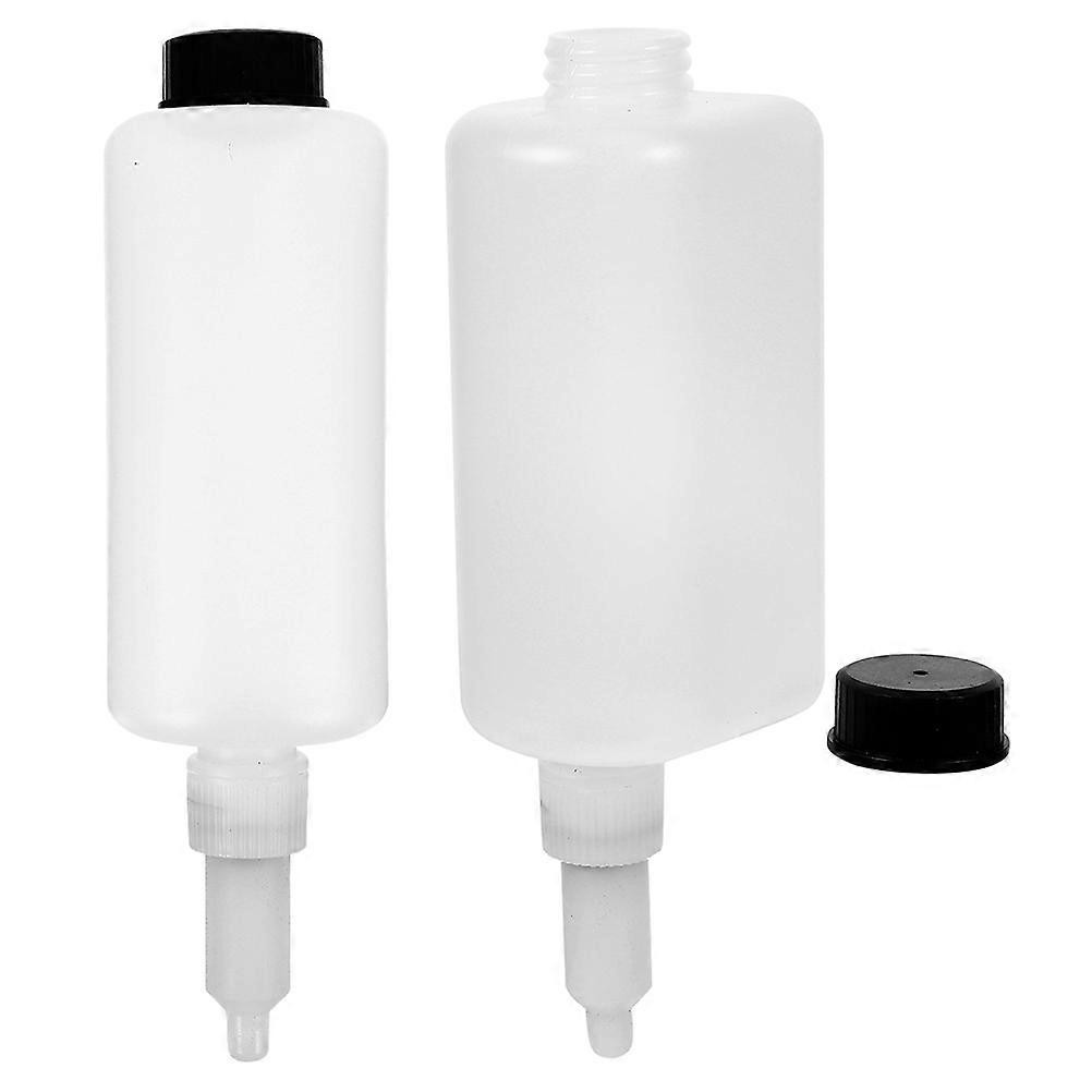 Soap Dispenser Under Counter Portable Plastic Cylindrical for Bathroom Use 2Pcs