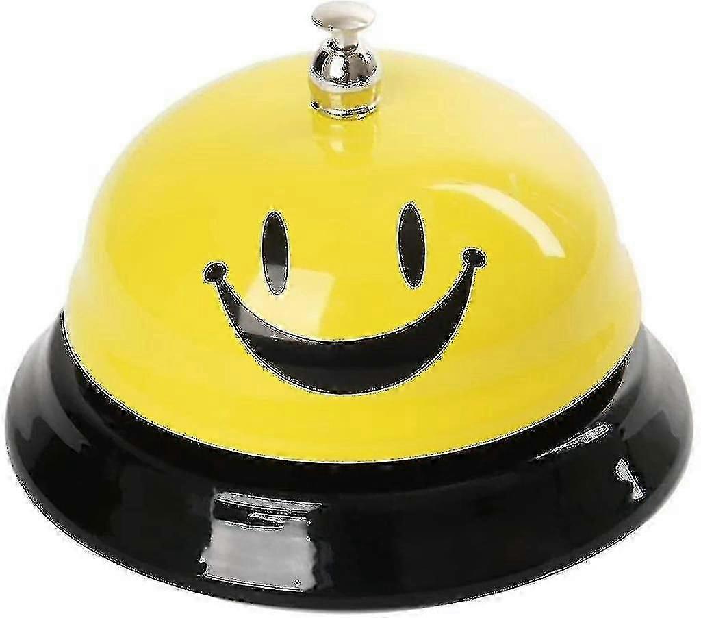 Table Bell Table Bell Smiley Call Service Bell Metal Reception Bell With Clear Sound For Hotel Resta