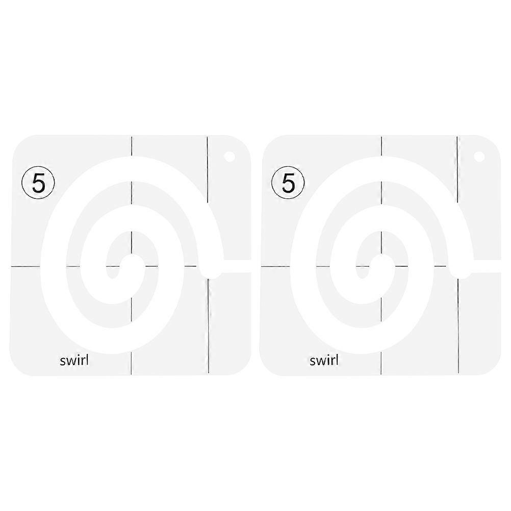 Sewing Rulers For Fabric Multifunctional Special-Shaped Sewing Ruler Template Quilting Tools Transparent 0.2x14x14cm Stipple Pattern Creation 2Pcs