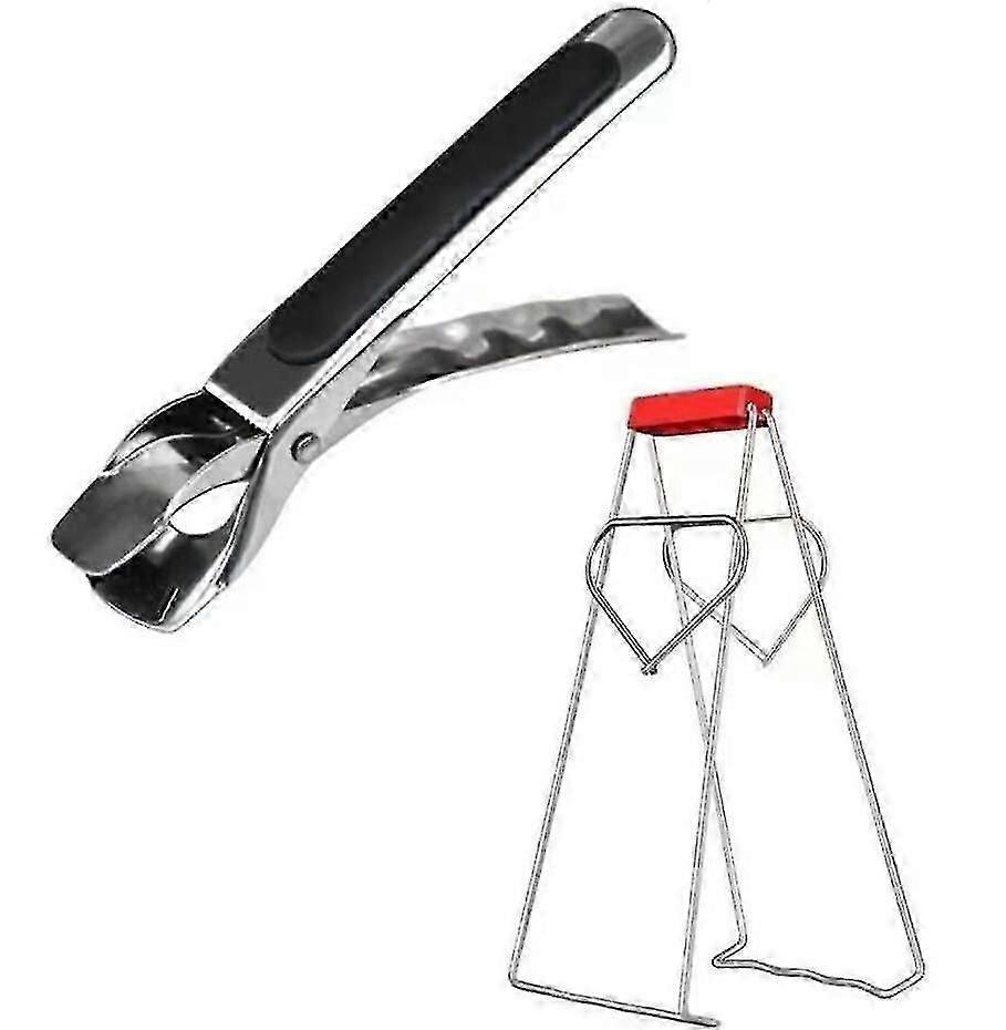Ανοξείδωτο χάλυβα no-slip gripper κλιπ αντι ζεματιστός σφιγκτήρας λαβή αέρα τηγάνια