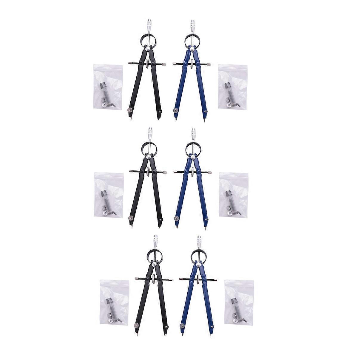 Professional compass with lock, geometric compass