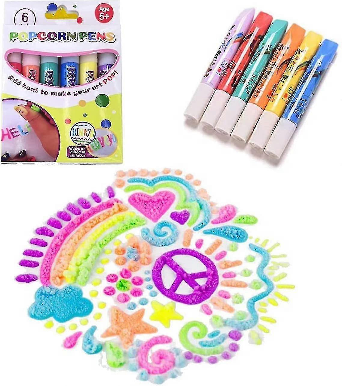 Handmade Cotton Bubble Pen for 3D Printing and Painting, Perfect for Kids' DIY Birthday Cards and Creative Projects