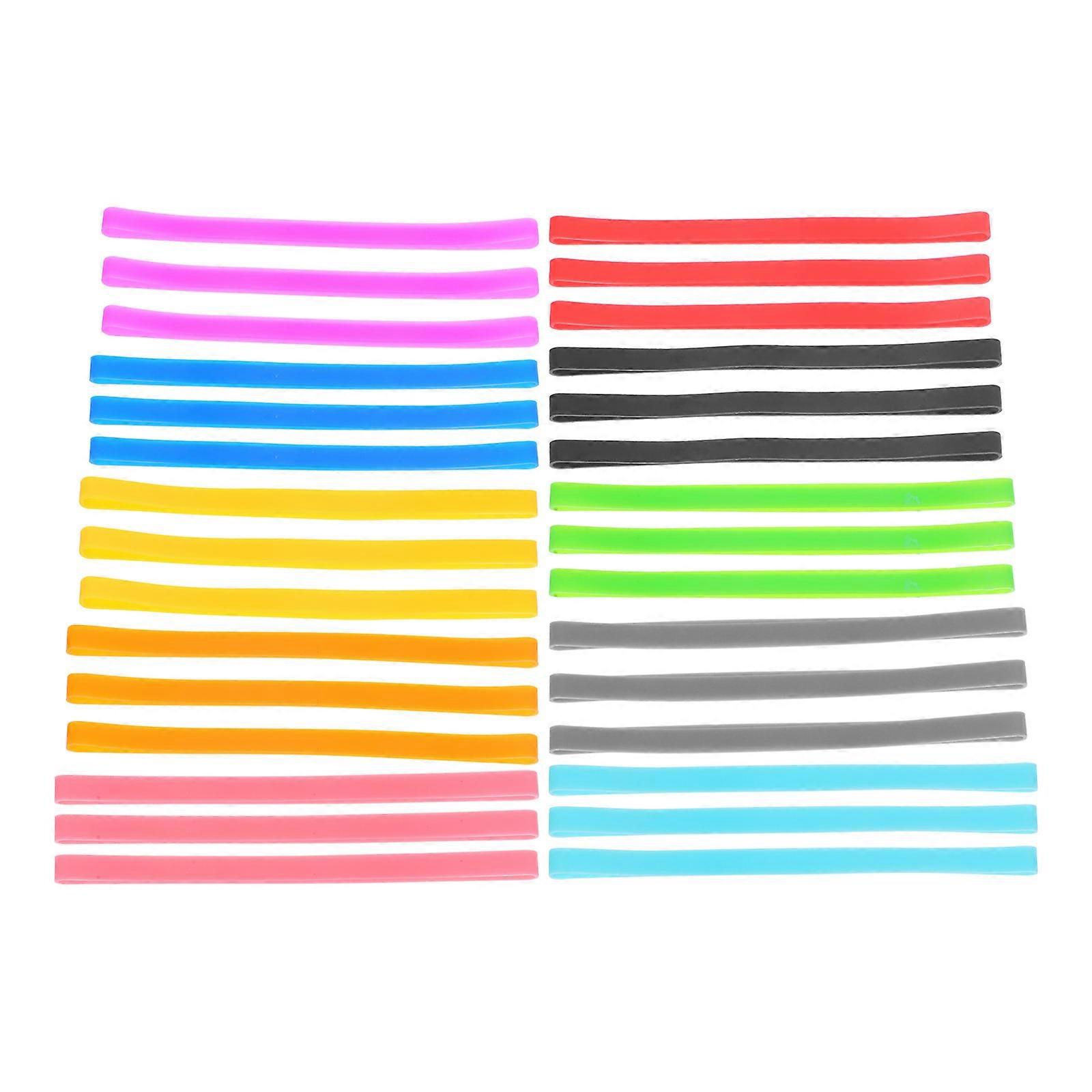 Elastické pásky pro vazbu notebooků Cestovní deníky různé barvy kulaté jednoduchý design 30ks