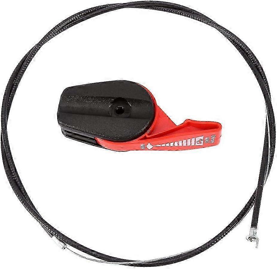 65 Lawn Mower Throttle Cable With Control Switch Lever Handle For Garden Lawn Mowers (Color: Red)