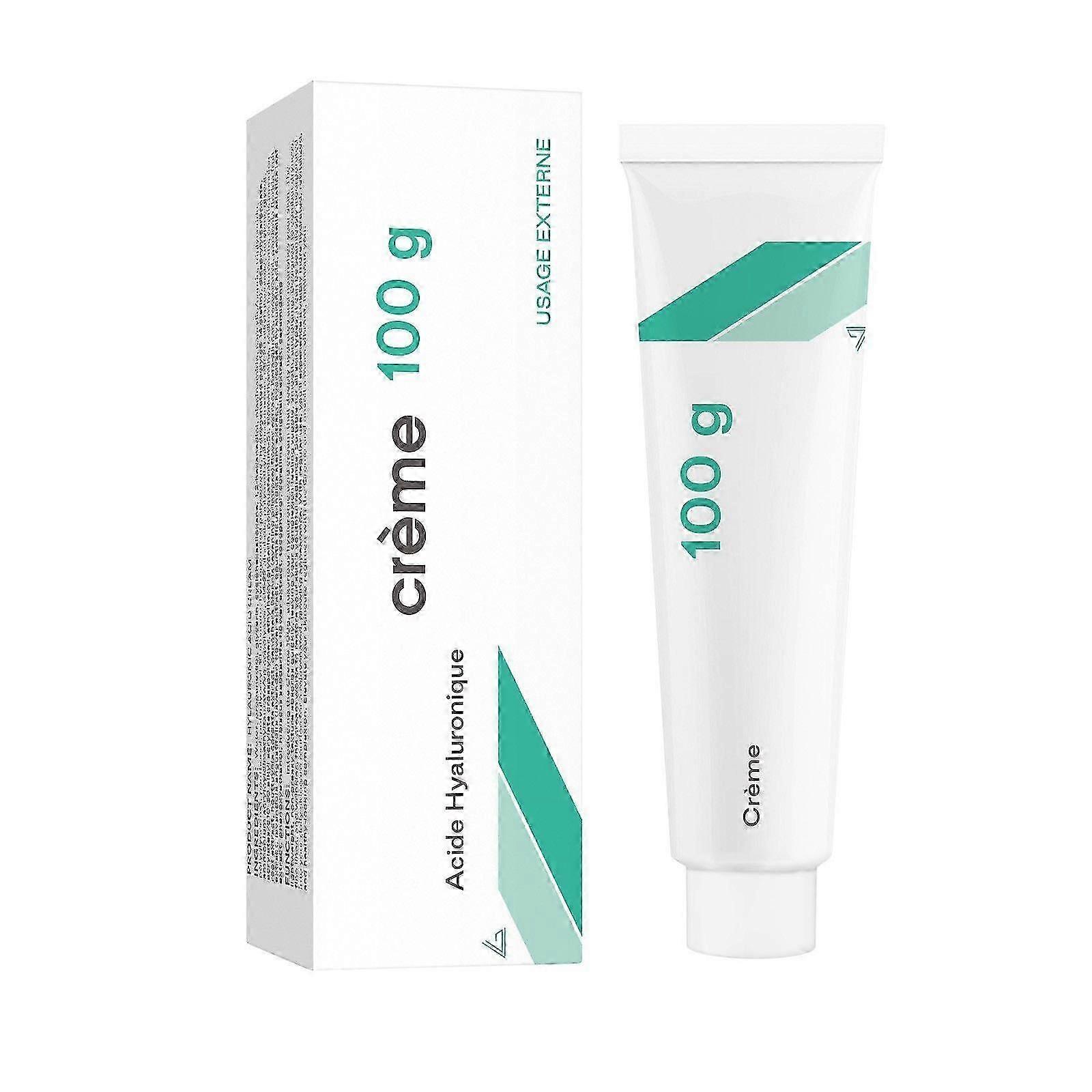 كريم حمض الهيلورونيك، مرطب مرطب للوجه، نقي 100٪، غير مخفف، 100 جرام