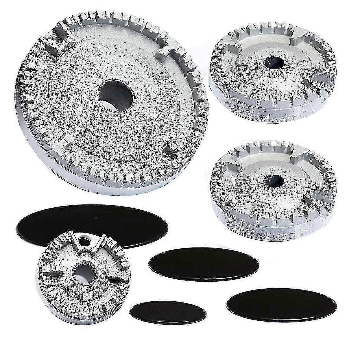 Cooker hat set stove lid upgrade gas hob burner crown cap fits most stoves