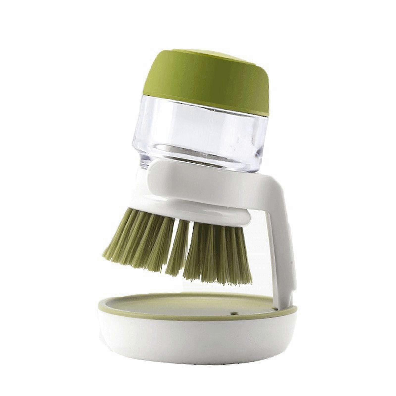 Brosse de nettoyage multifonctionnelle pour presses, brosse à vaisselle avec distributeur de détergent pour pot
