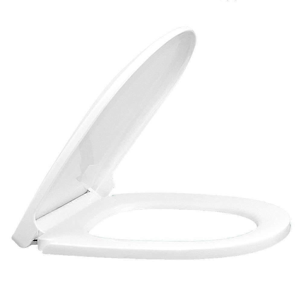 Adjustable Toilet Seat With Auto-Lowering Soft-Close, Quick-Release Hinge, Top Mount, Fits U/V/O-Shaped Toilets, White