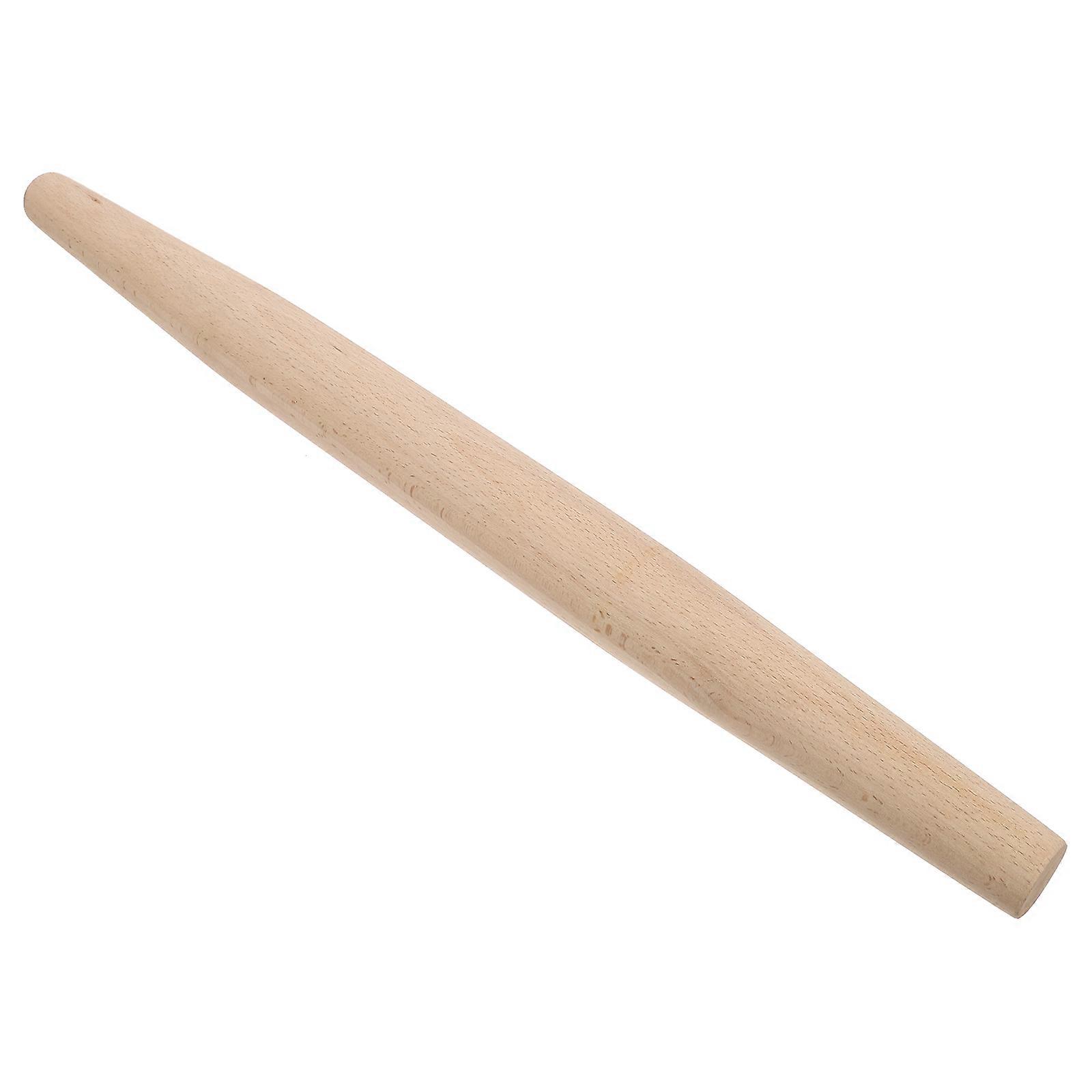 Wooden Rolling Pin for Kitchen Use Made of Composite Material Beige Tapered .2 Inches