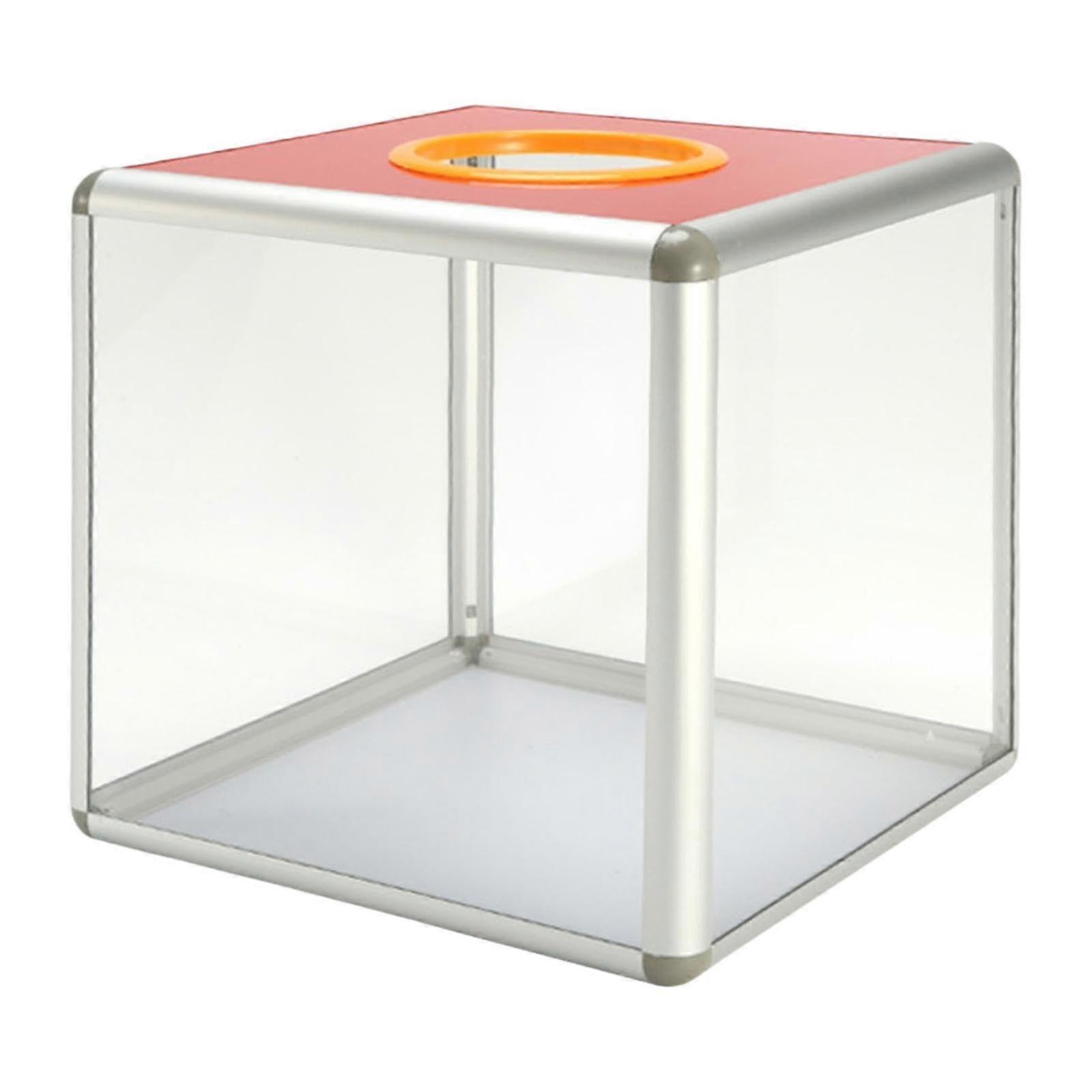 Tombola Box, Transparent Lottery Box, Lightweight, Quick to Install, Suggestion Box, Feedback Case for Outdoor Gatherings, Medium Size