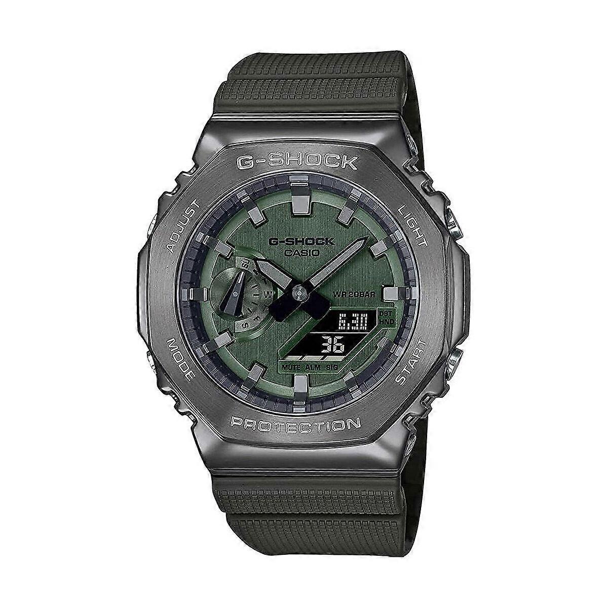 男士手表卡西欧 G-Shock 橡木金属覆盖 - 绿色 （Ø 44,5 mm） （Ø 45 mm）