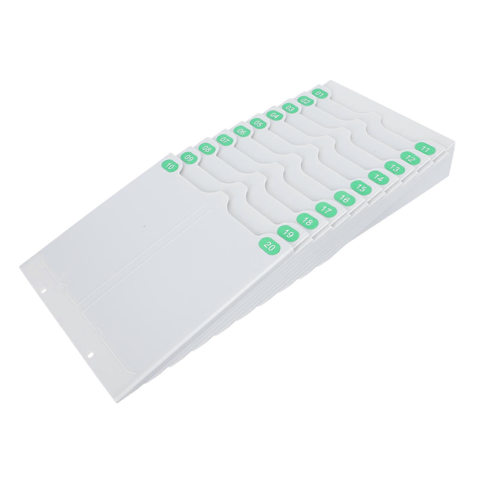 1pc Attendance Card Holder Flexible Storage Shelf for Hanging Cards