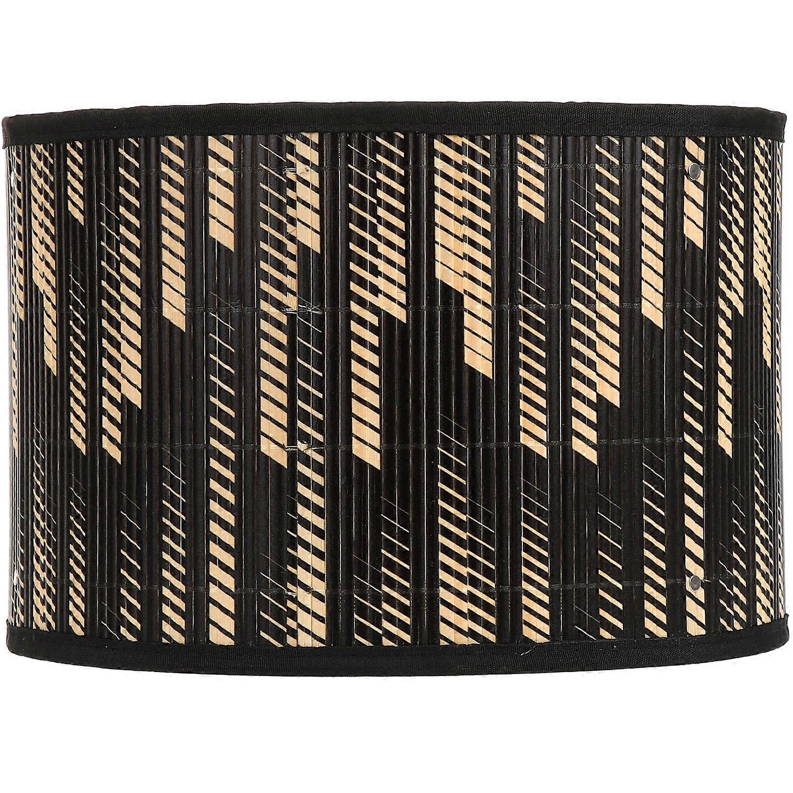 Geometric Lampshade Black 30x30cm Easy Installation and Removal Room 1Set