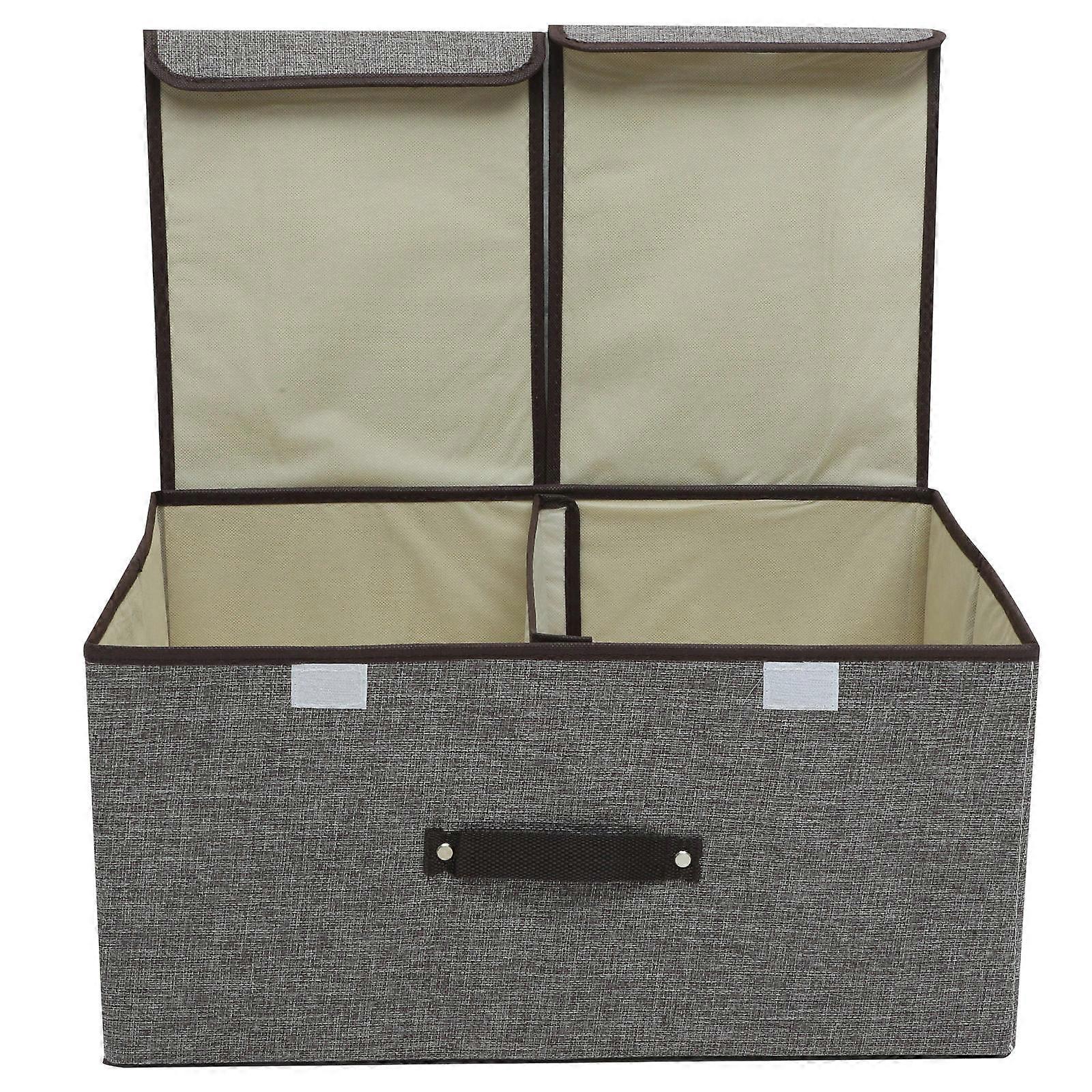 Storage Box Foldable Clothes Storage Organizer Householders Grey 50x30x25cm Collapsible 1Pack