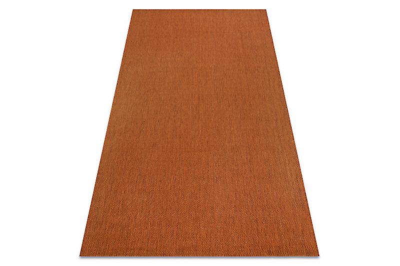 Carpet FLAT 48663/120 SISAL - terracotta PLAIN 