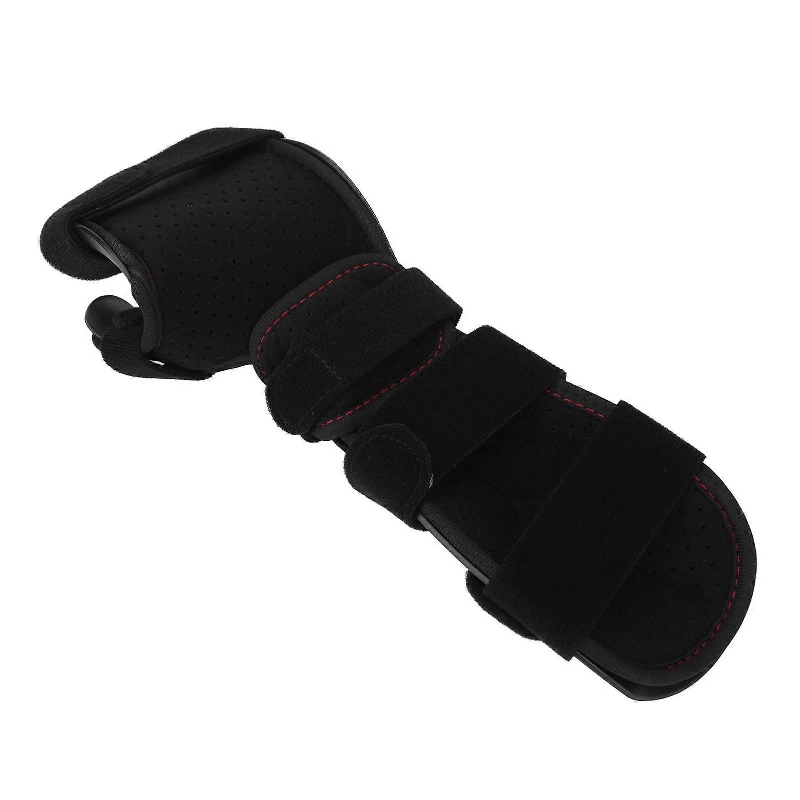 Stroke Hand Splint Stable Support Good Fixation Adjustment Removable Soft Resting Hand Brace for Joint Sprains Tendonitis Right Handed L 32x11cm
