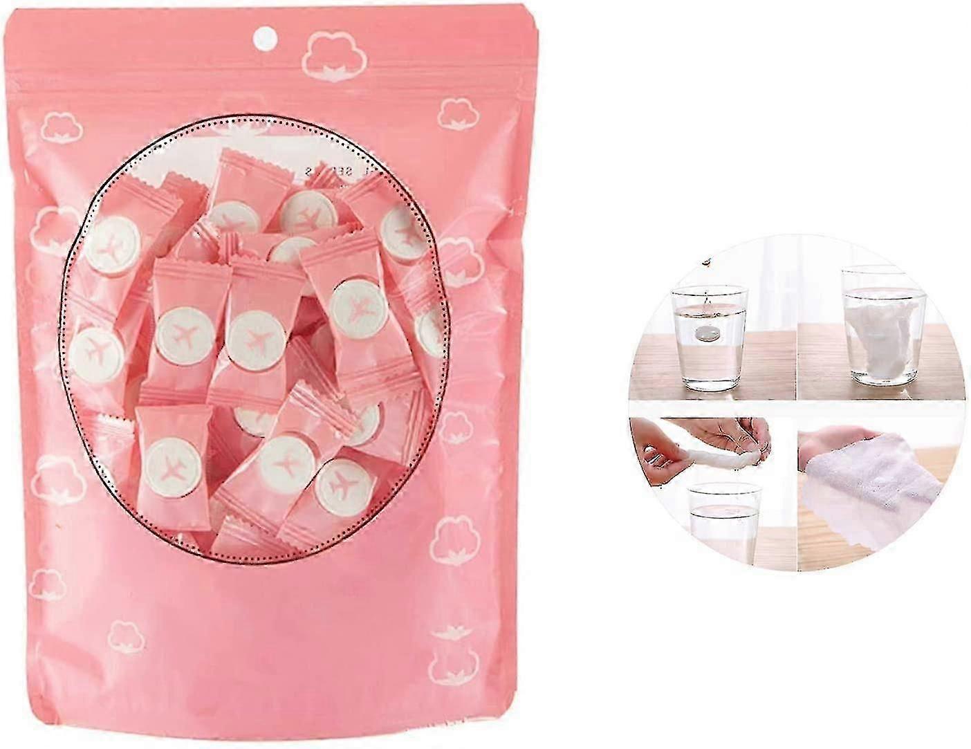 100pcs Compressed Face Towel, Portable, Face Wash Towel, Space-saving