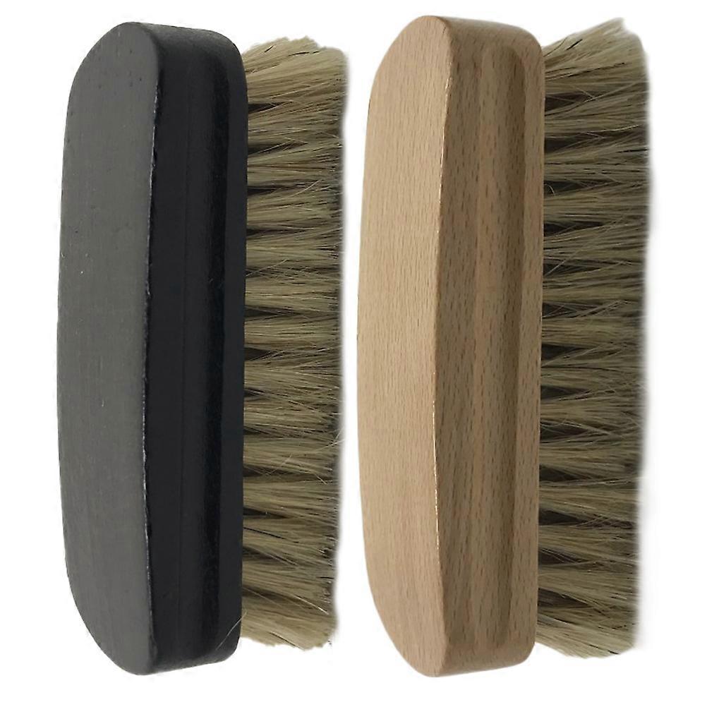 Shoes Polishing Bristle Shoes Brushes for Home Use 2Pcs Multifunctional Set